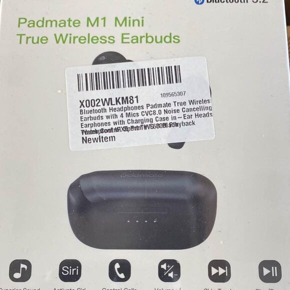 NEW Wireless Earbuds M1 Mini Black - Picture 3 of 4